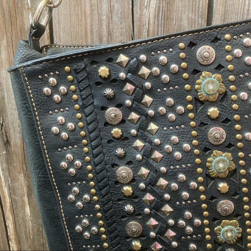 Montana West Studded C&C Shoulder Bag
